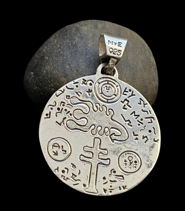 Dije Tetragramaton Exterminador Plata 4,5 Cm 22 Gr Art 1105 - Imagen 6