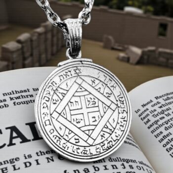 Dije Salomón Quinto Pentaculo De Venus Plata 3 Cm Art 1206