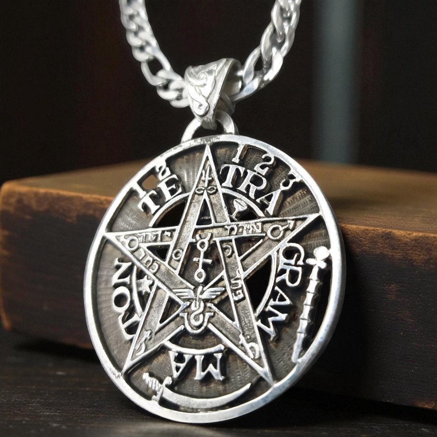 Dije Tetragramaton Hei Vad Hei Yud Plata 4 Cm 28 Gr Art 1215