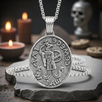 Dije Templario Sello De Abraxas Plata 3,5 Cm 10 Gr Art 1303