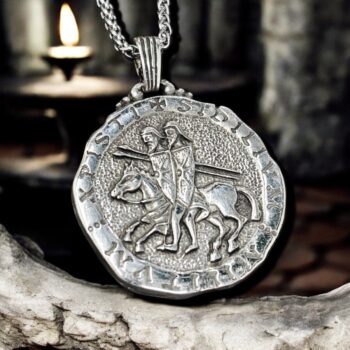 Dije Caballeros Templarios En Plata 3,7 Cm 30 Gr Art 217