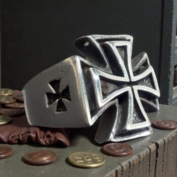 Anillo Cruz Templaria En Plata 1,5 Cm 20 Gr Art 278