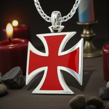 Cruz Caballeros Templarios En Plata 4,5 Cm 21 Gr Art 293