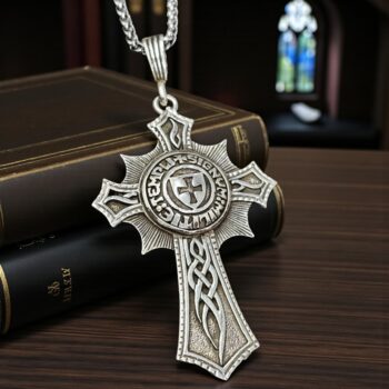 Dije Cruz Caballeros Templarios Plata 5,5 Cm 10 Gr Art 295