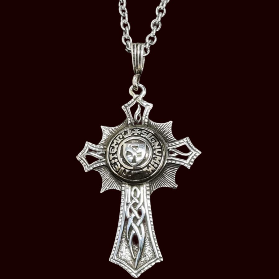Dije Cruz Caballeros Templarios Plata 5,5 Cm 10 Gr Art 295 - Imagen 2