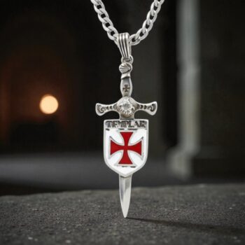 Dije Cruz Caballeros Templarios Plata 7,5 Cm 10 Gr Art 296