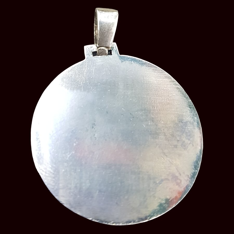 Dije Wicca Sexto Pentaculo consagrado a Marte en Plata 3 Cm 12 Gr 44 Sellos de Salomón Art 796 - Imagen 5