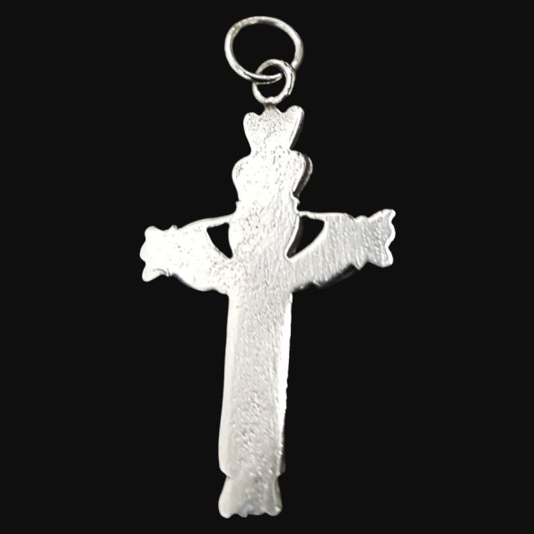 Dije Cruz Celta Claddagh En Plata 3,5 X 2 Cm 2,5 Gr Art 922 - Imagen 4