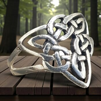 Anillo Celta Nudo Del Amor En Plata 3 Gr 1,5 Cm Art 1015