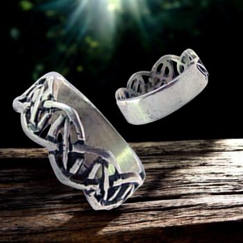 Anillo Celta Nudo Perenne 0,5 Cm 4 Gr En Plata Art 1019