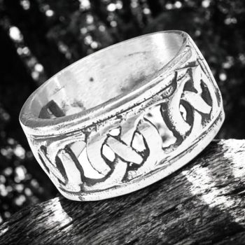 Anillo Celta Nudo Perenne 0,7 Cm 5,5 Gr En Plata Art 1018