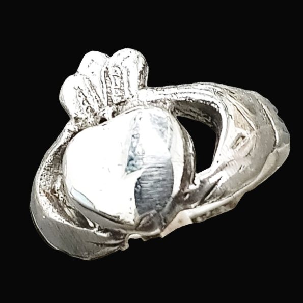 Anillo Celta Claddagh Plata Simbolo Amor 1,5 X 1 Cm Art 1026 - Imagen 3