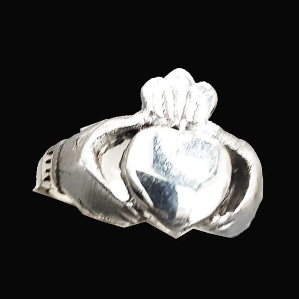 Anillo Celta Claddagh Plata Simbolo Amor 1,5 X 1 Cm Art 1026 - Imagen 4