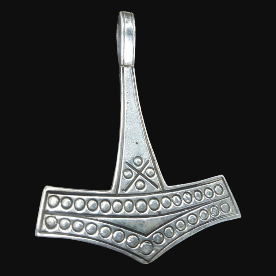 Mjolnir Martillo De Thor Vikingo Plata 5 Cm 11,5 Gr Art 105 - Imagen 5
