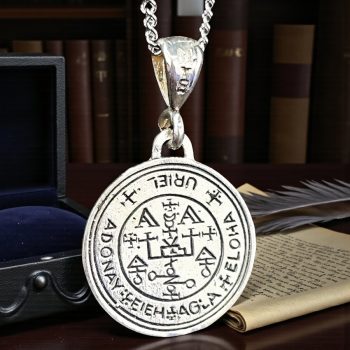 Sello Arcangel Uriel En Plata 1,8 Cm 3,5 Gr Art 1075