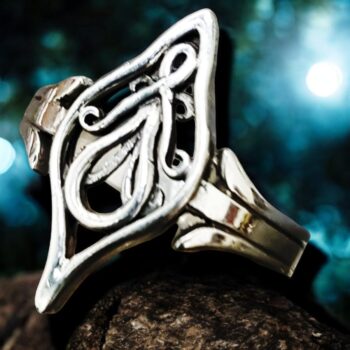 Anillo Señor De Los Anillos Elrond En Plata 2 Cm Art 1110