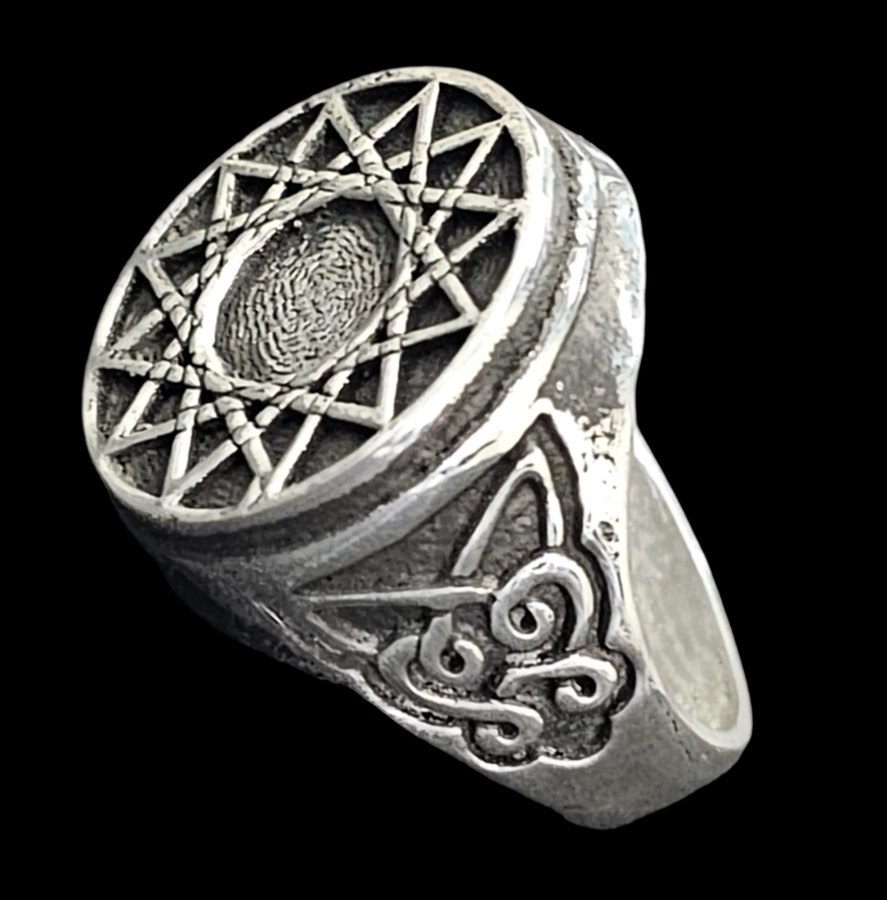 Anillo Estrella 12 Puntas En Plata 1,8 Cm 12 Gr Art 1137 - Imagen 3