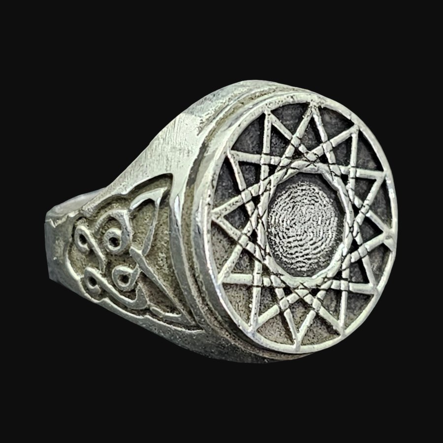 Anillo Estrella 12 Puntas En Plata 1,8 Cm 12 Gr Art 1137 - Imagen 4