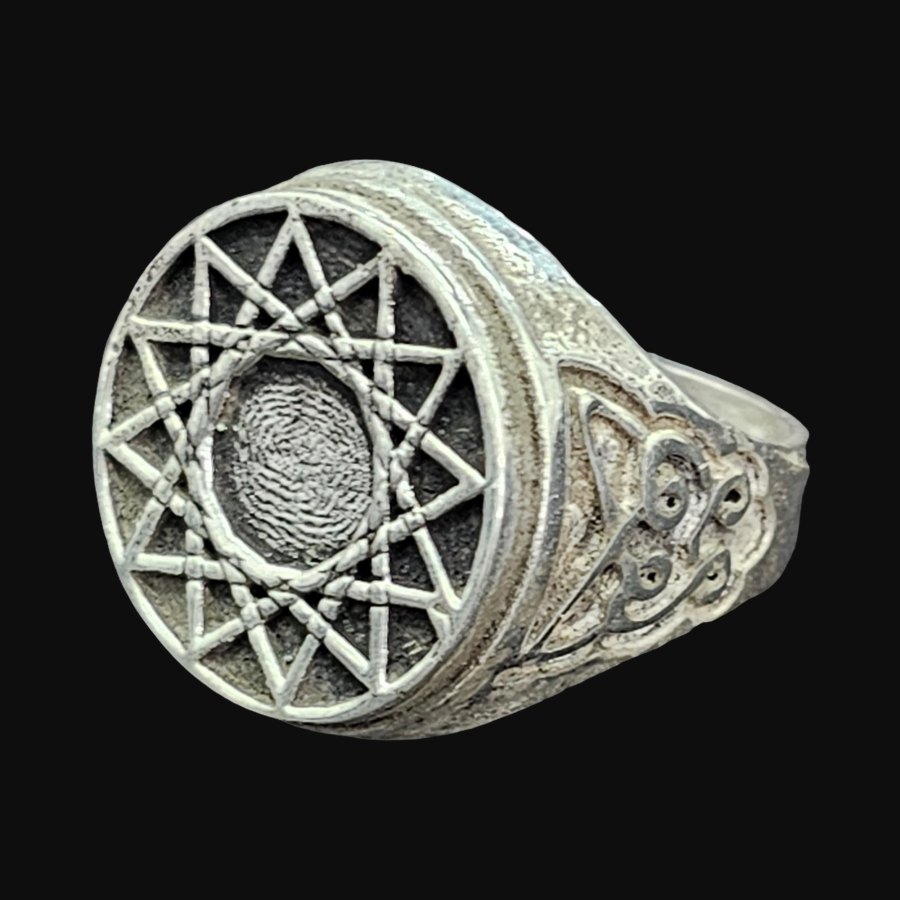Anillo Estrella 12 Puntas En Plata 1,8 Cm 12 Gr Art 1137 - Imagen 6