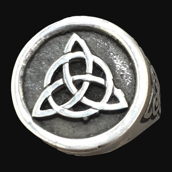 Anillo Triqueta Celta con nudo 1,8 Cm 12 Gr Plata Art 1195 - Imagen 5