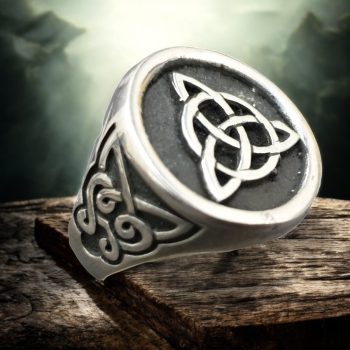 Anillo Triqueta Celta con nudo 1,8 Cm 12 Gr Plata Art 1195