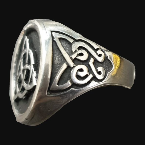 Anillo Triqueta Celta con nudo 1,8 Cm 12 Gr Plata Art 1195 - Imagen 3