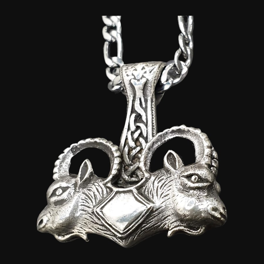 Mjolnir Martillo De Thor Vikingo Plata 4 Cm 20 Gr Art 1214 - Imagen 6