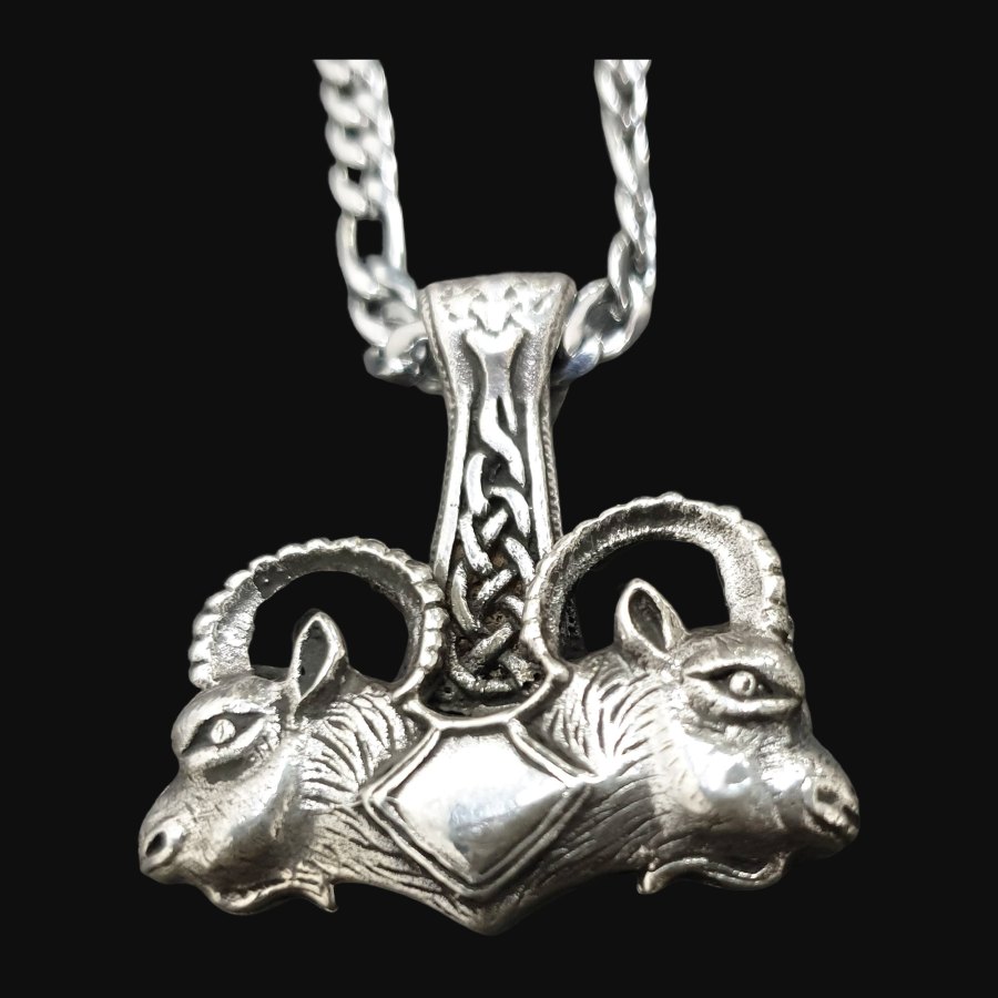Mjolnir Martillo De Thor Vikingo Plata 4 Cm 20 Gr Art 1214 - Imagen 5