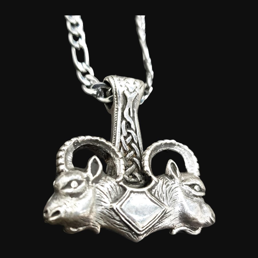 Mjolnir Martillo De Thor Vikingo Plata 4 Cm 20 Gr Art 1214 - Imagen 4
