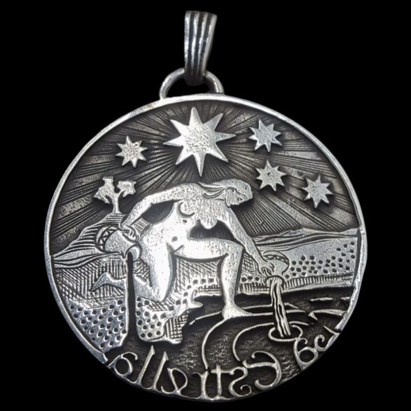 Medalla Amuleto Conde San German En Plata 4 Cm 20 Gr Art 123 - Imagen 5