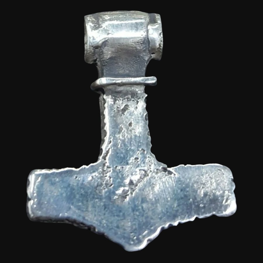 Mjolnir Martillo De Thor Vikingo Plata 3,5 Cm 12 Gr Art 124 - Imagen 4