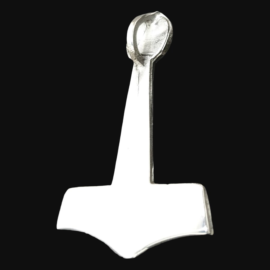 Mjolnir Martillo De Thor Vikingo En Plata 3 Cm 3 Gr Art 1252 - Imagen 4