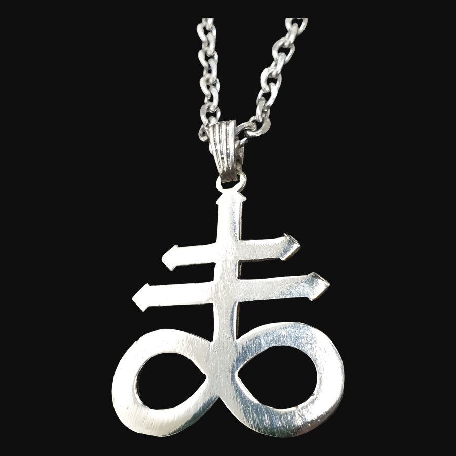 Dije Cruz Leviatan Satanica En Plata 4 X 3 Cm 8 Gr Art 1255 - Imagen 5