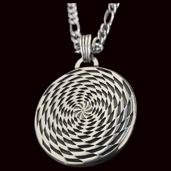 Dije Sensor Cósmico De Energía En Plata 3 Cm 18 Gr Art 1262 - Imagen 4