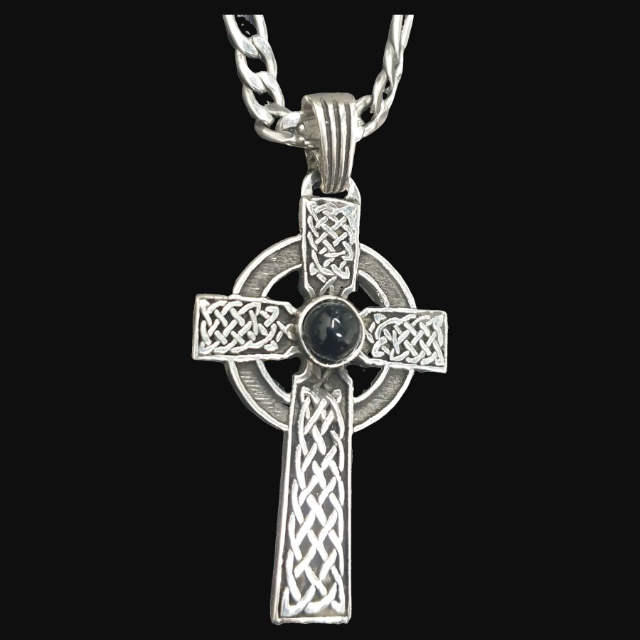 Dije Celta Cruz San Patricio Nudo 5 Cm Plata 9 Gr Art 1263 - Imagen 3
