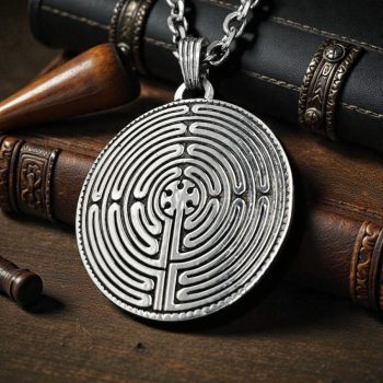 Dije Laberinto De Chartres En Plata 4 Cm 12 Gr Art 1271