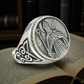 Anillo San Cipriano Patrono De Paganos Magos Plata Art 1291