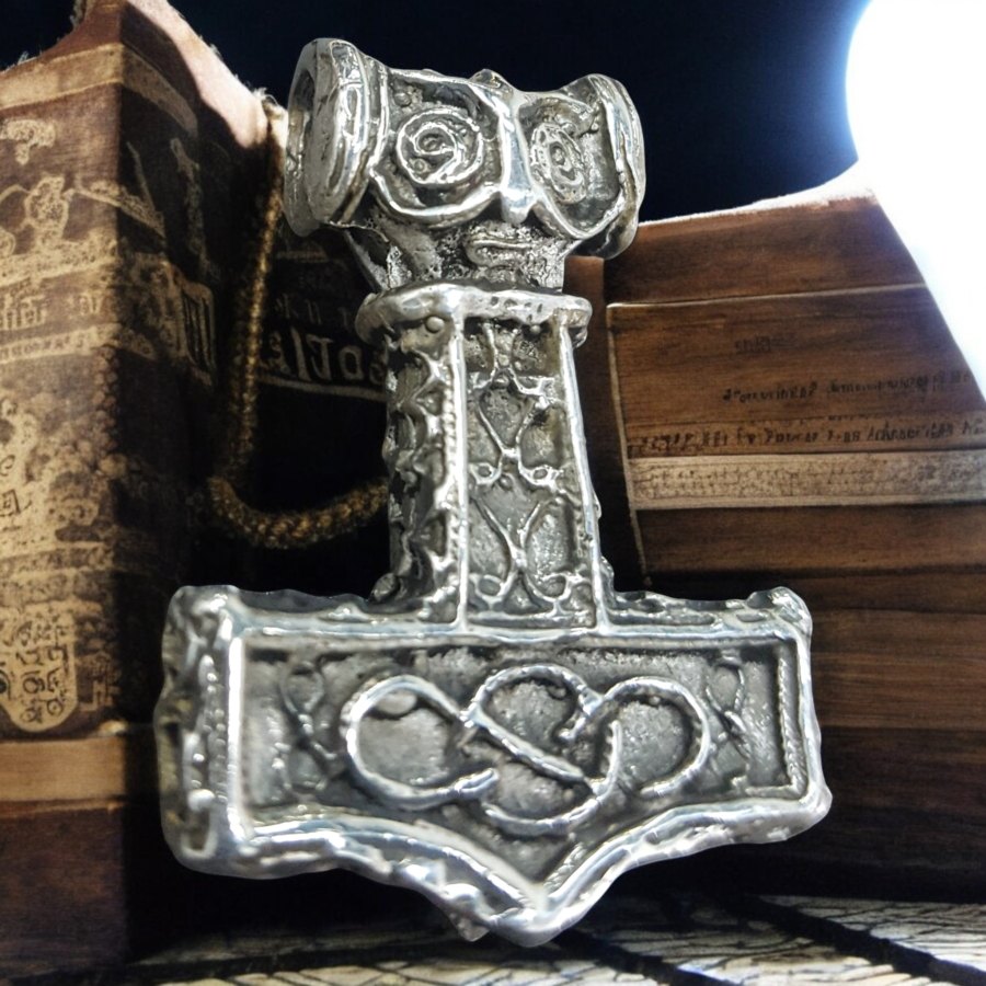 Mjolnir Martillo De Thor Vikingo En Plata 4 Cm 19 Gr Art 133
