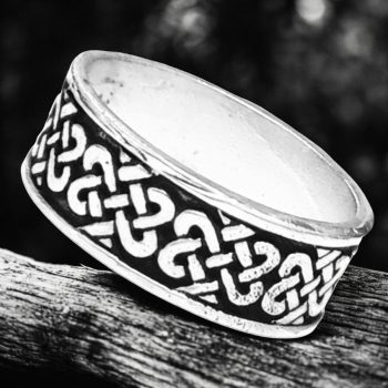 Anillo Celta Nudo Plata Ancho 0,6 Cm 6,5 Gr Art 1413