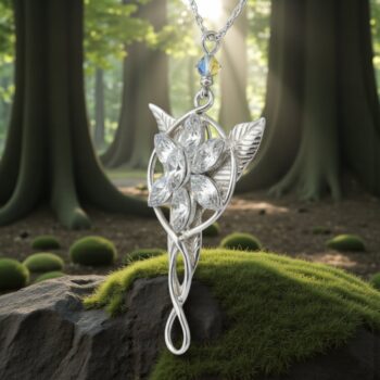 Colgante Arwen Del Señor De Los Anillos Plata 7 Cm Art 144
