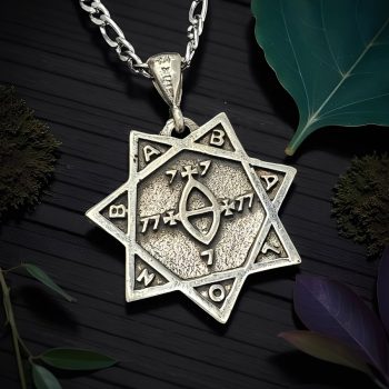 Dije Sello De Babalon Thelema 3 Cm 8 Gr En Plata Art 146