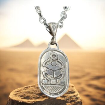 Dije Escarabajo Egipcio En Plata 3 X 1,5 Cm 6 Gr Art 1494