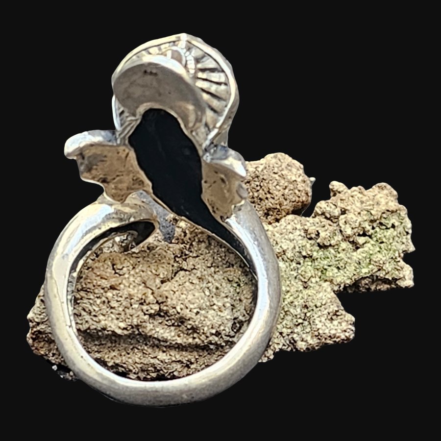 Anillo Ganesha En Plata 3 Cm 14 Gr Hinduismo Art 1634 - Imagen 4