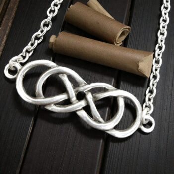 Medalla Doble Infinito Revenge En Plata Art 164