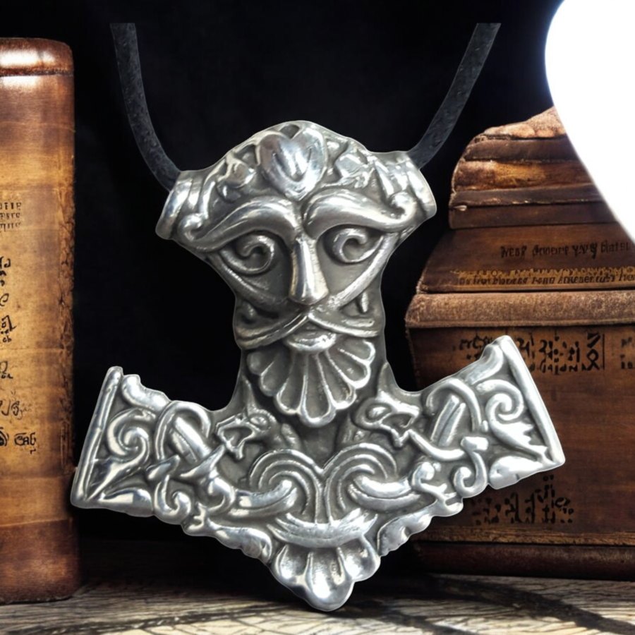 Mjolnir Martillo De Thor Vikingo En Plata 4 Cm Plata Art 181