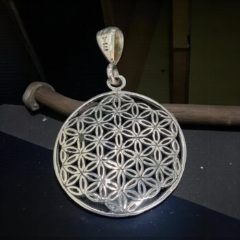 Dije Flor De La Vida Kabbalah En Plata 2,5 Cm 5 Gr Art 188