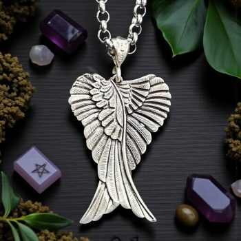 Medalla Ala Angel En Plata 4,5 X 3 Cm 7 Gr Art 193