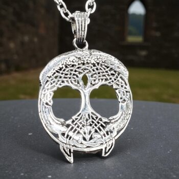 Dije Arbol De La Vida Celta En Plata 3,5 Cm Art 229