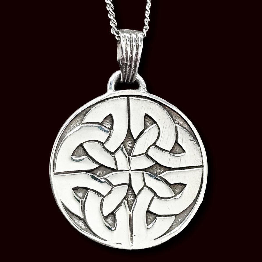 Dije Celta Triqueta Y Nudos 4 X 3 Cm 11 Gr En Plata Art 233 - Imagen 3