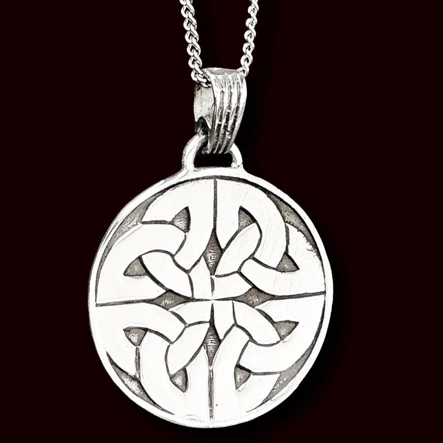 Dije Celta Triqueta Y Nudos 4 X 3 Cm 11 Gr En Plata Art 233 - Imagen 5